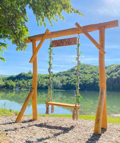 Jezero Sniježnica Vikendica in Unknown City, Bosnia and Herzegovina