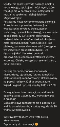 Pokoje Gościnne Gąsowscy Dzieci od 12 roku życia in Miedzyzdroje, Poland