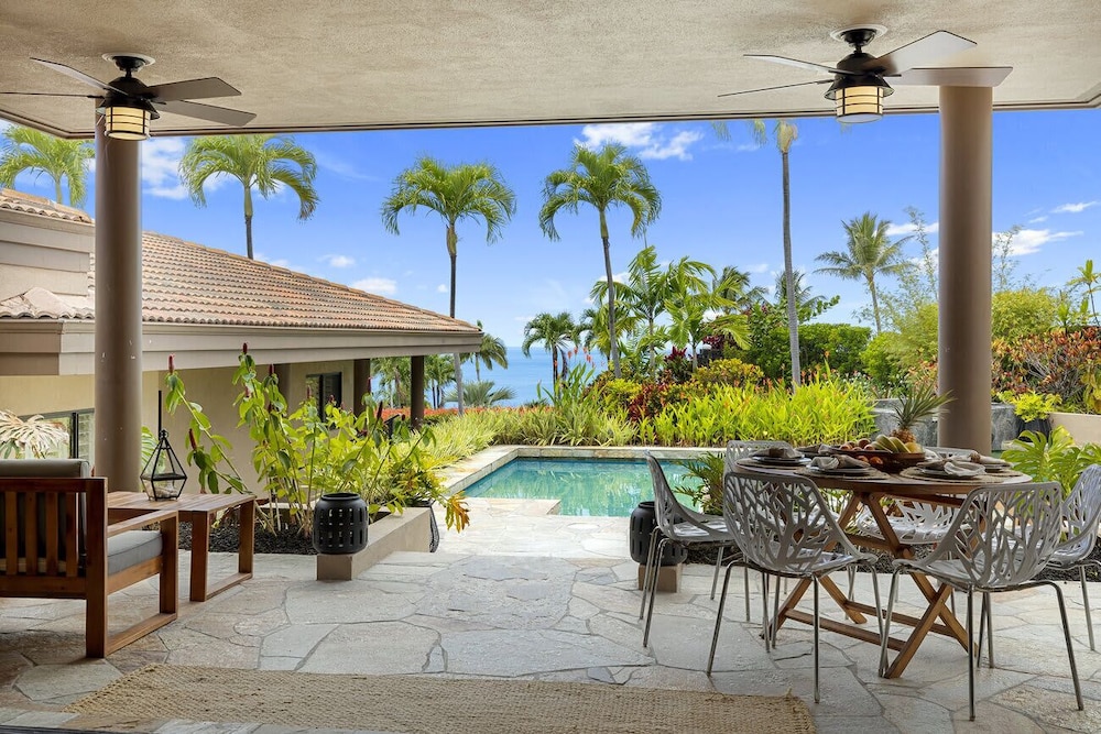 Hale Nene Pool Hot Tub Ocean Views — Kailua Kona