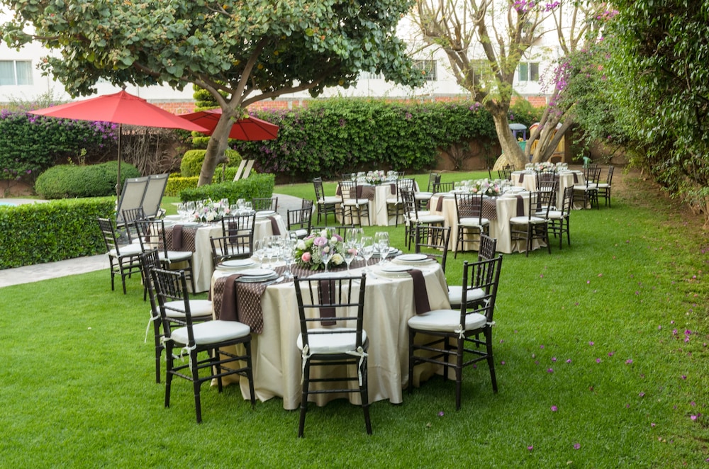 Outdoor wedding area