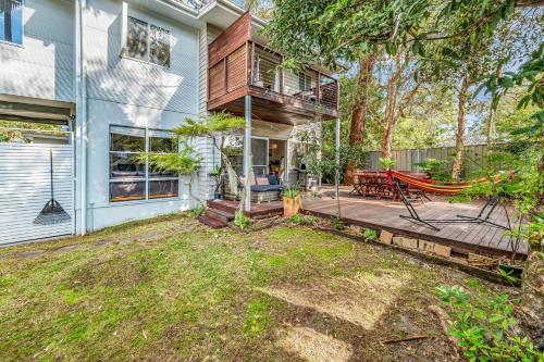 Paperbarks by the beach in Hawks Nest, Australia