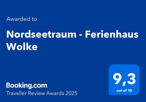 Nordseetraum Ferienhaus Wolke in Friedrichskoog, Germany