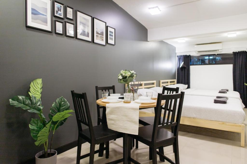 T1 Large Studio Full kitchen 100m. to BTS
