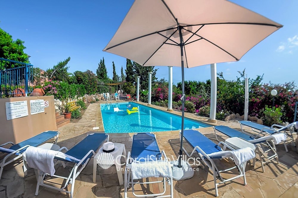 Wonderful quiet area Completely Privacy Large Private Pool Colourful Garden in Pegeia, Cyprus