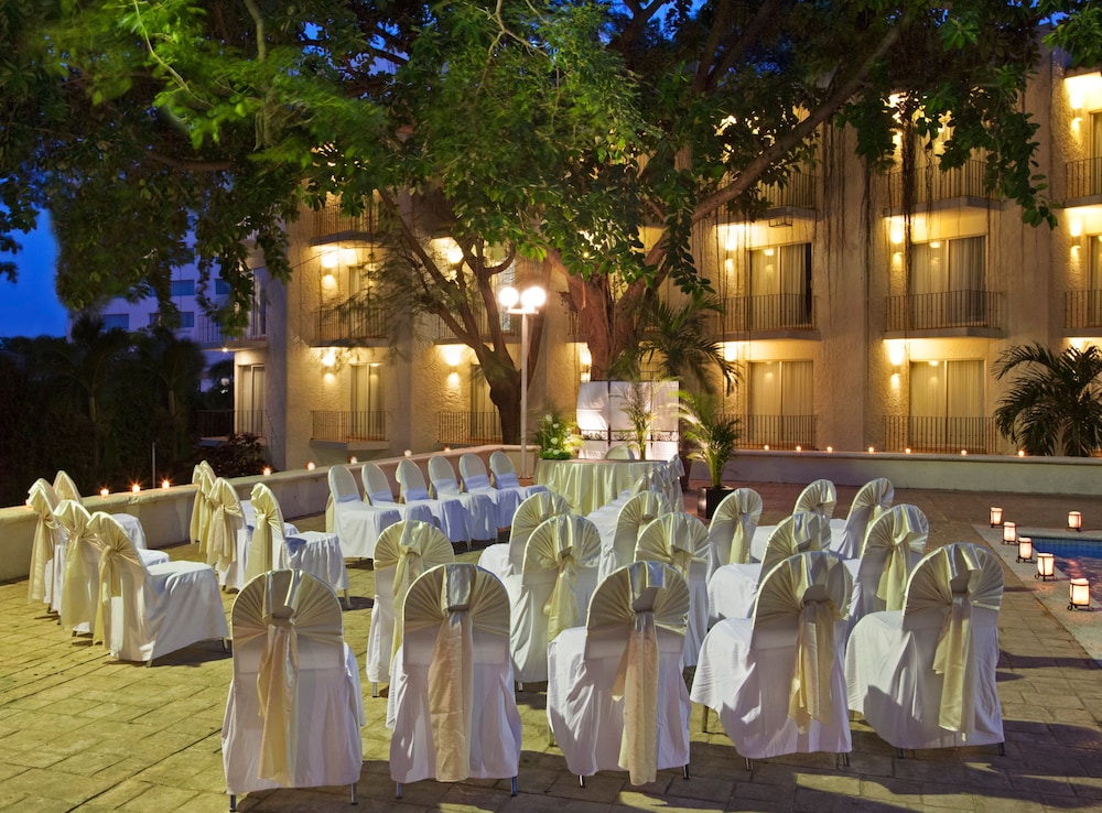 Outdoor wedding area