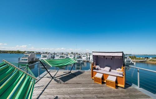 Kleine Insel in Kappeln, Germany