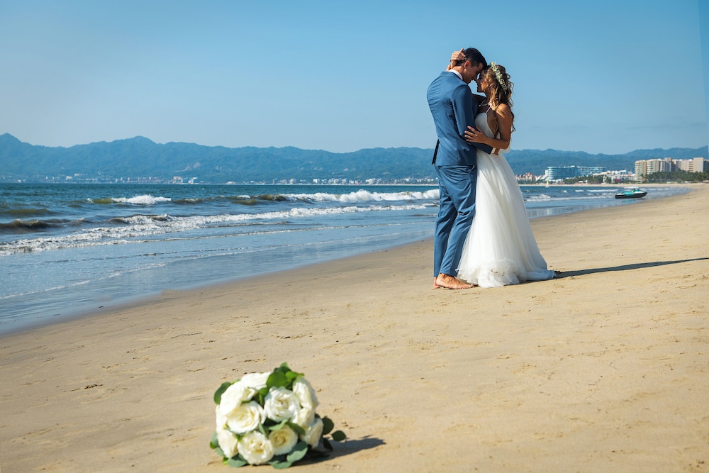 Outdoor wedding area