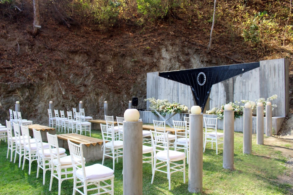 Outdoor wedding area