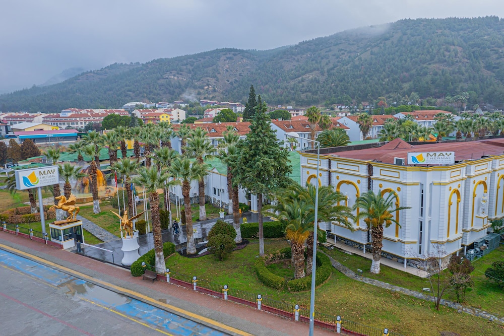 May Thermal Pamukkale in Denizli, Turkey