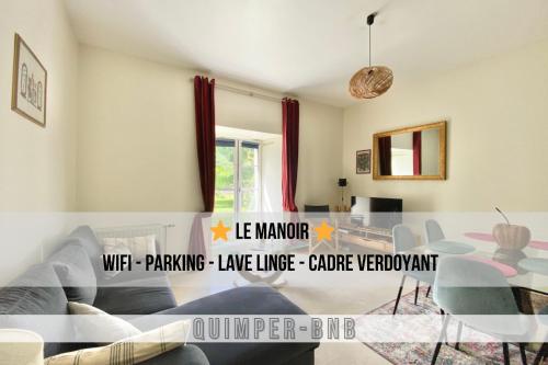 Le Manoir Rez de Chaussee Parking Wifi Centre Ville in Quimper, France