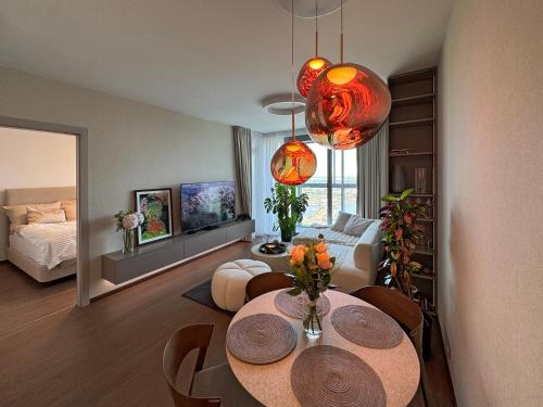 Eurovea Tower Bratislava Lux Apartment 34th Floor in Bratislava, Slovakia