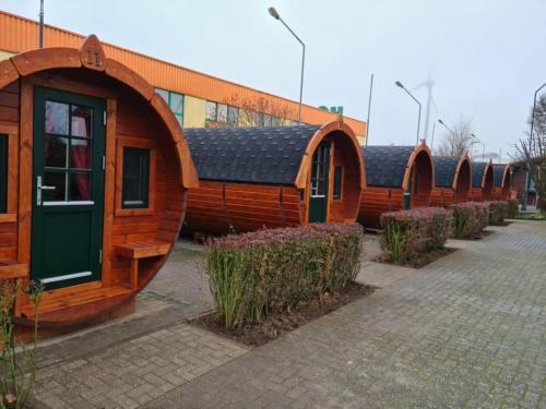 Schlaffass Holzfass Im Banjapark Rees Ohne Banja Sauna — Rees