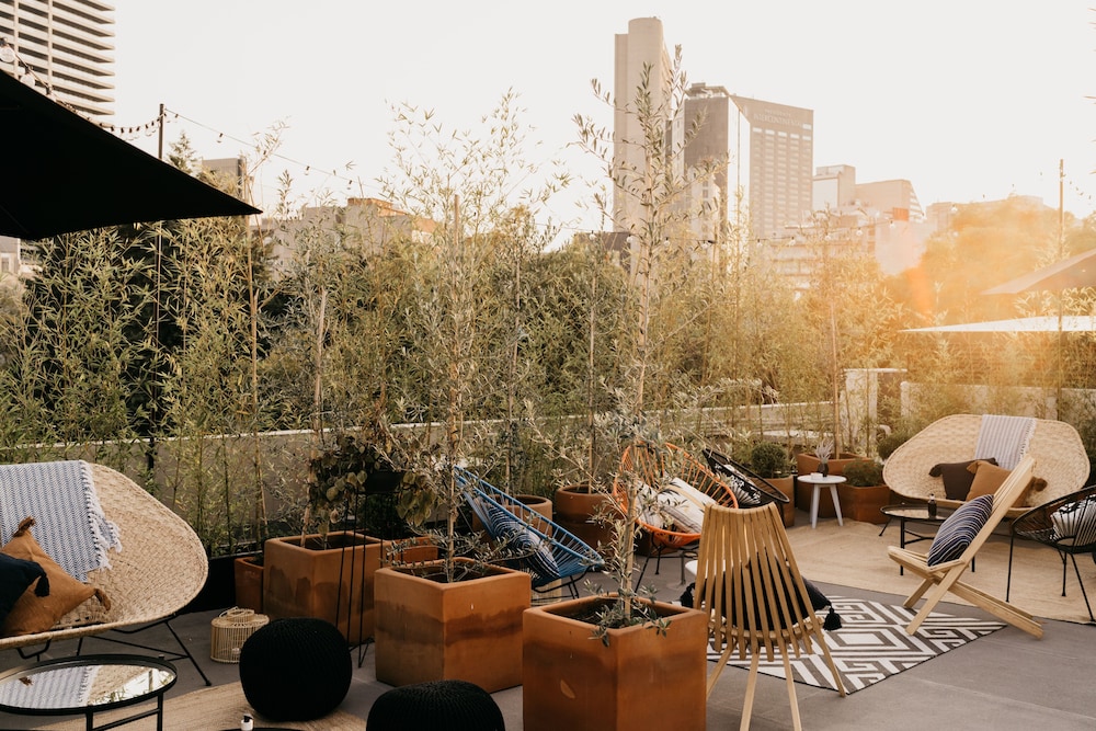 Outdoor wedding area