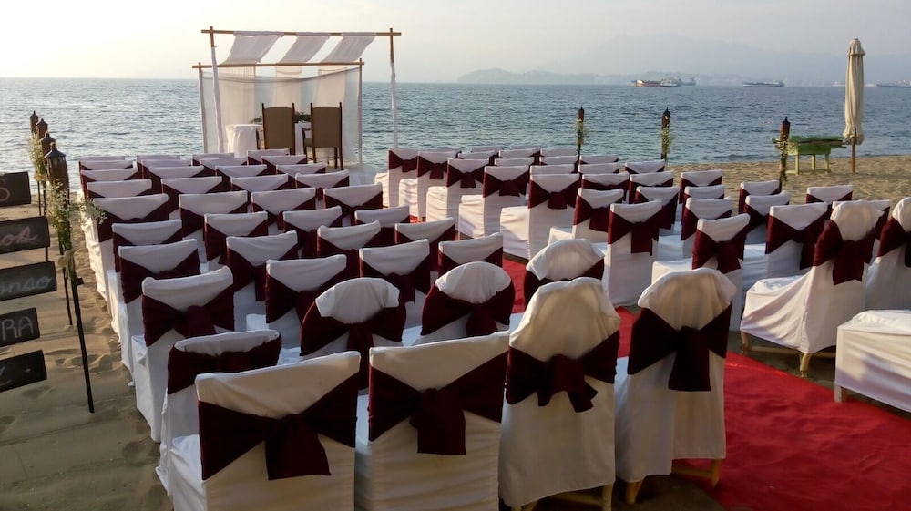 Outdoor wedding area