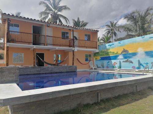Cabaña frente al mar en moñitos córdoba — hotel in Monitos