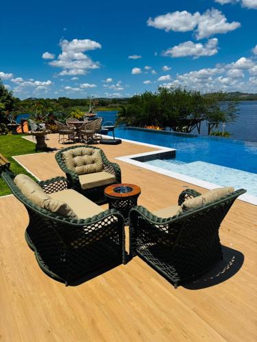 Mini resort na Beira do Rio pet-friendly hotel Santo Estevao