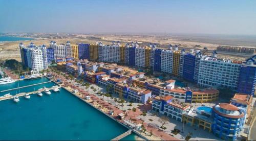 sea view apartment in Porto Marina hotel tower in Al `Alamayn, Egypt
