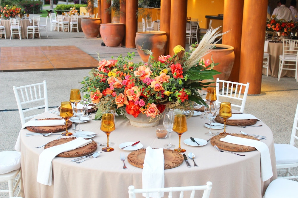 Outdoor wedding area