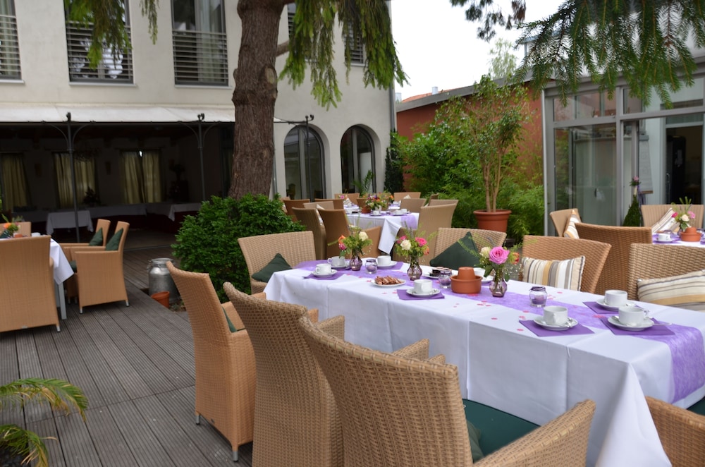 Outdoor banquet area