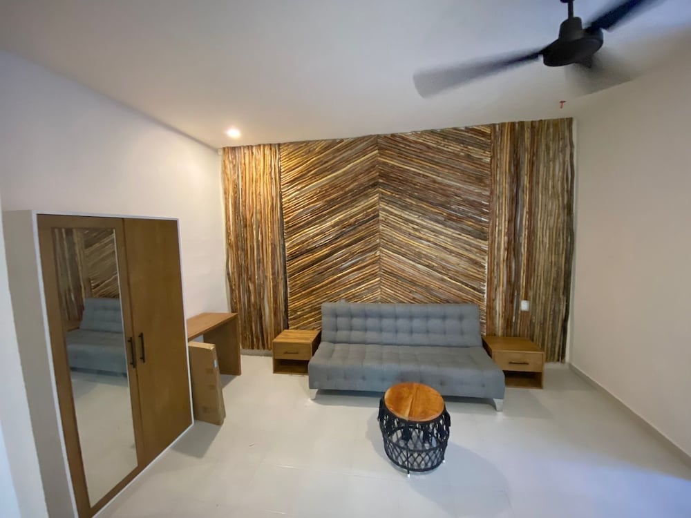 Black flamingo in Isla Holbox, Mexico