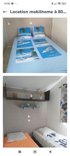 Mobilhome avec terrasse couverte à 800 m de la plage in Saint-Cast-Le-Guildo, France