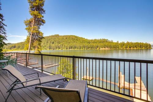 Beautiful Lake Coeur D Alene Retreat Deck View — Harrison