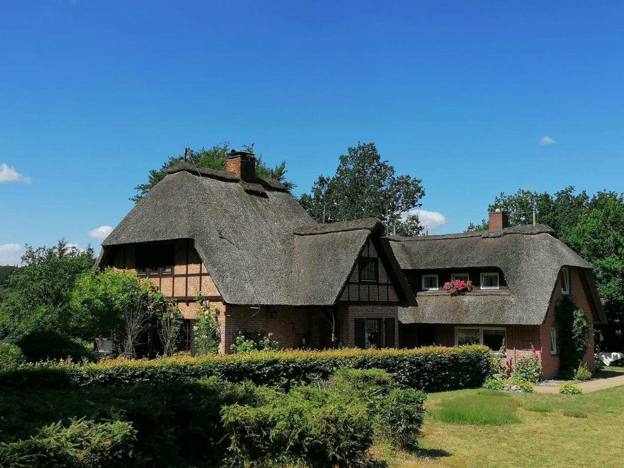 Reetgedecktes Ferienhaus Am Strandweg In Lutjensee — Lutjensee