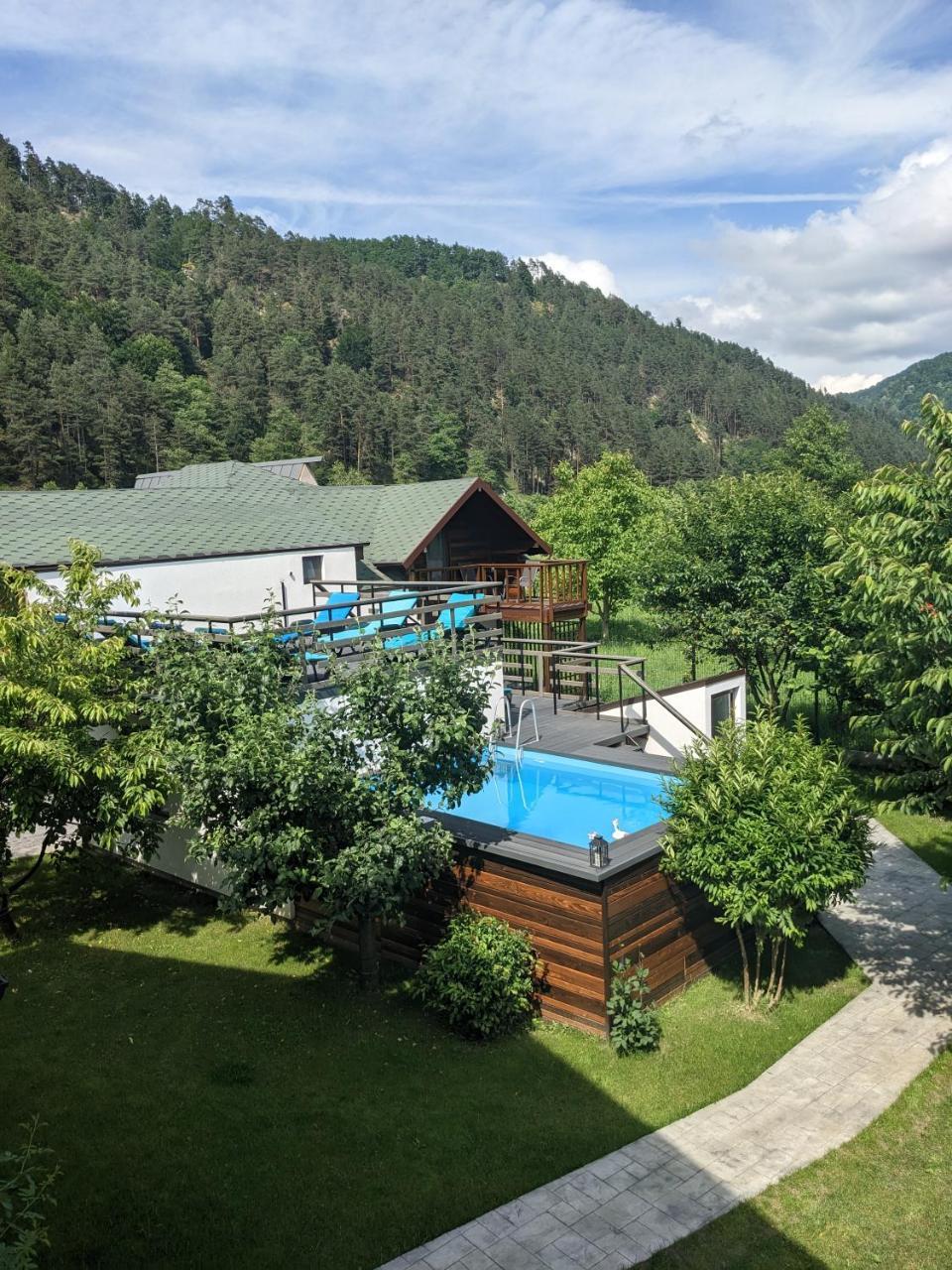 Riverside in Brezoi, Romania