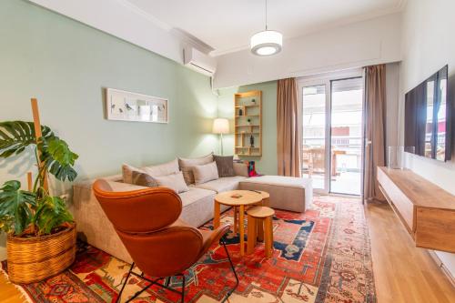 Stylish 2 Bedroom Apartment with Big Terrace in Athens — 4-Star Luxury Hotel in Athens, Greece