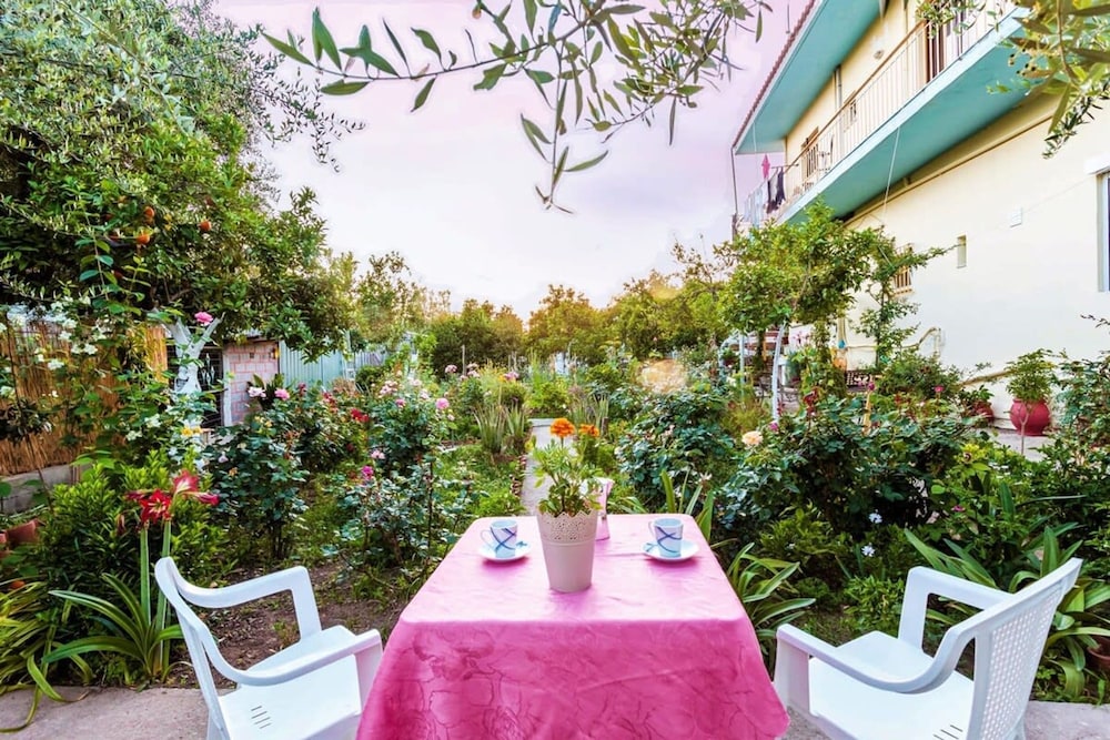 Summer Rose Garden Getaway A Step to the Beach in Kalamata, Greece