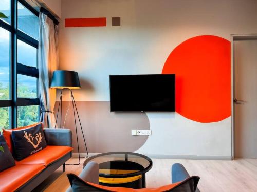 JQ Tower 2 Urban Orange Aesthetic in Kota Kinabalu, Malaysia