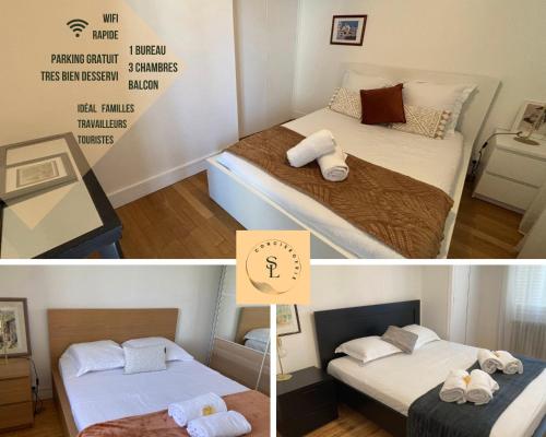 Spacieux Lumineux Et Bien Place Pour 6personnes Parking Interieur in Villeurbanne, France