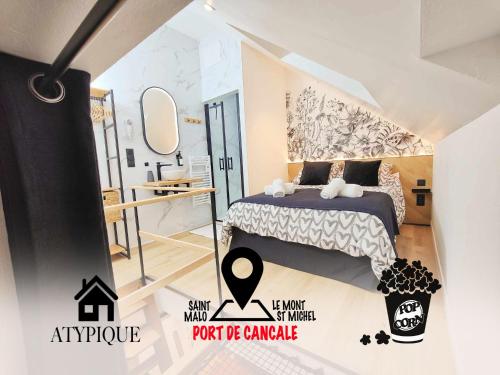 Mrodbnb Maisonnette Atypique Enfouie Dans la Roche Gr34 Plage Resto & Huitres a 25m in Cancale, France