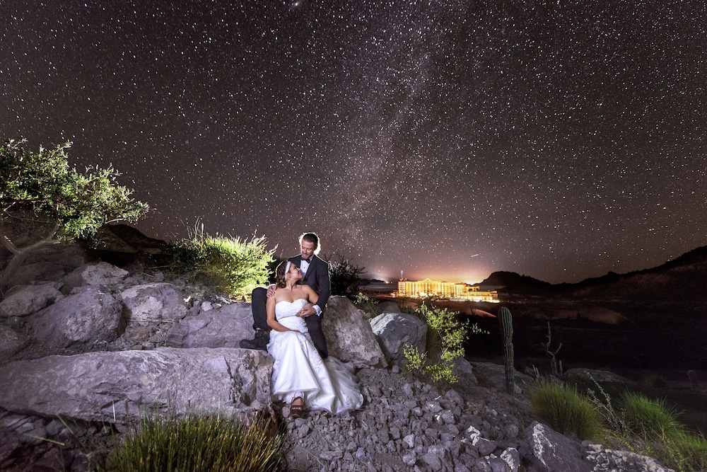 Outdoor wedding area