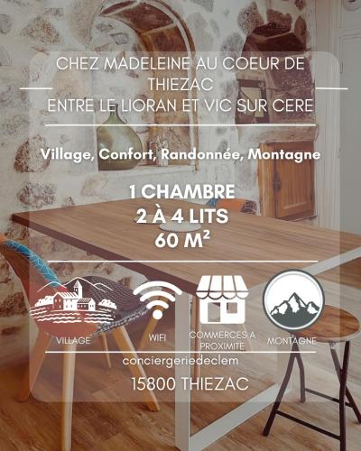 Chez Madeleine Entre le Lioran et Vic sur Cère - carbon neutral hotel in Unknown City
