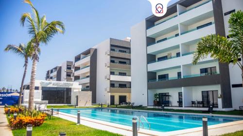 Marina Cerritos Loft Wave Pool and Amenities — 4-Star Luxury Hotel in Mazatlan, Mexico