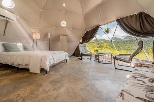 Unique Glamping Experience & Romantic Dome with Nature Escape and River in Unknown City, Puerto Rico