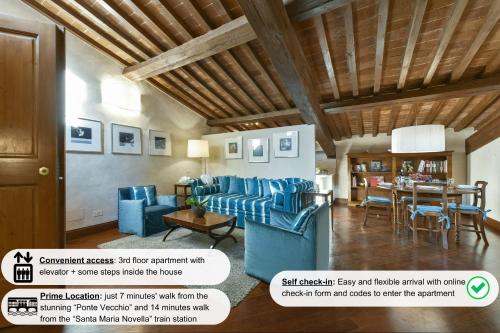 Tiepolo romantic penthouse in the Oltrarno — 4-Star Luxury Hotel in Florence, Italy