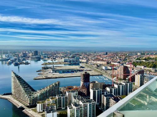 Best view in Denmark from 40th floor — 4-Star Luxury Hotel in Arhus, Denmark