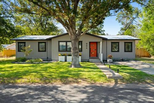 Orange You Glad Firepit Large Backyard in Fredericksburg, United States