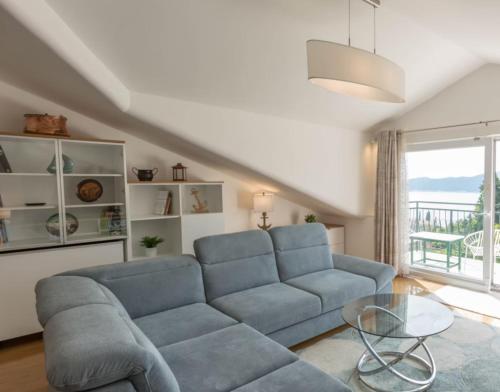 Blue Horizon Bird’s Eye View in Unknown City, Croatia