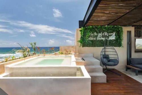 Luxury Beachfront Penthouse With Private Pool — 4-Star Luxury Hotel in Tulum, Mexico