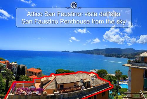 Welcome Riviera Attico San Faustino 165 Mq Più 110 Mq Di Terrazza In Villa 700 Vista Mare Strepitosa 100 M Dalla Spiaggia Parking Esclusivo — 4-Star Luxury Hotel in Rapallo, Italy