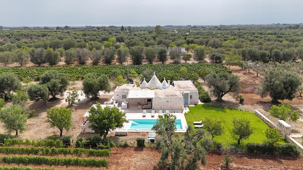 TD Trullo Titiro w Wine Cellar Vineyard Pool — 4-Star Luxury Hotel in Ostuni, Italy