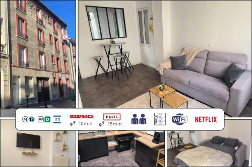 Studio Cosy Tv Netflix Proche Stade De France — Saint Denis