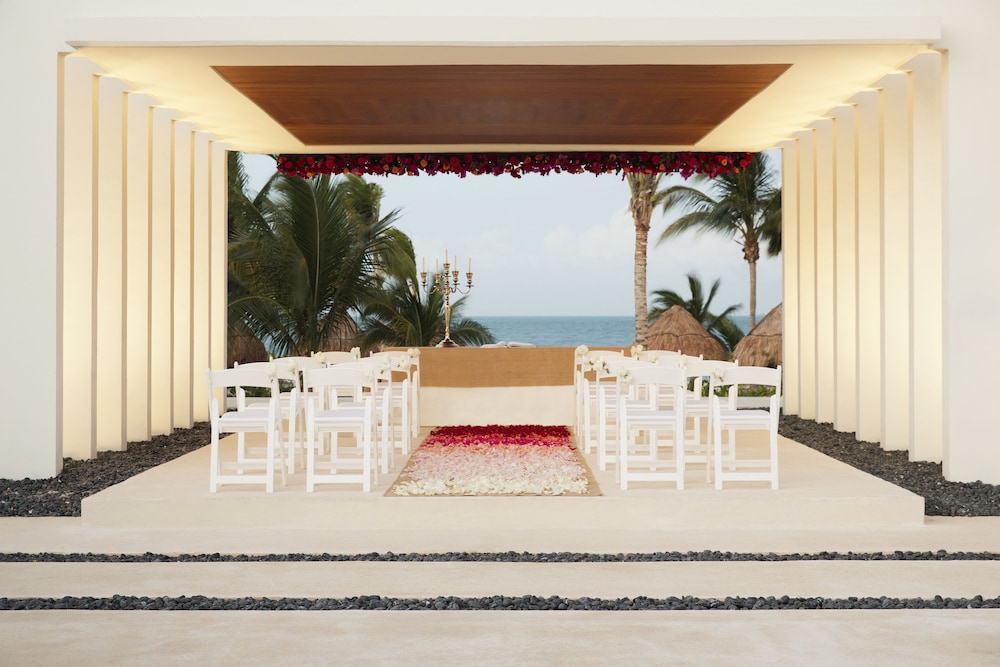 Outdoor wedding area