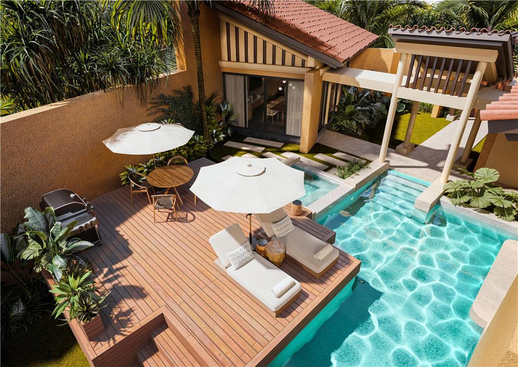 BTMXMY SERENITY POOL VILLA WITH LIVING ROOM POOL DECK