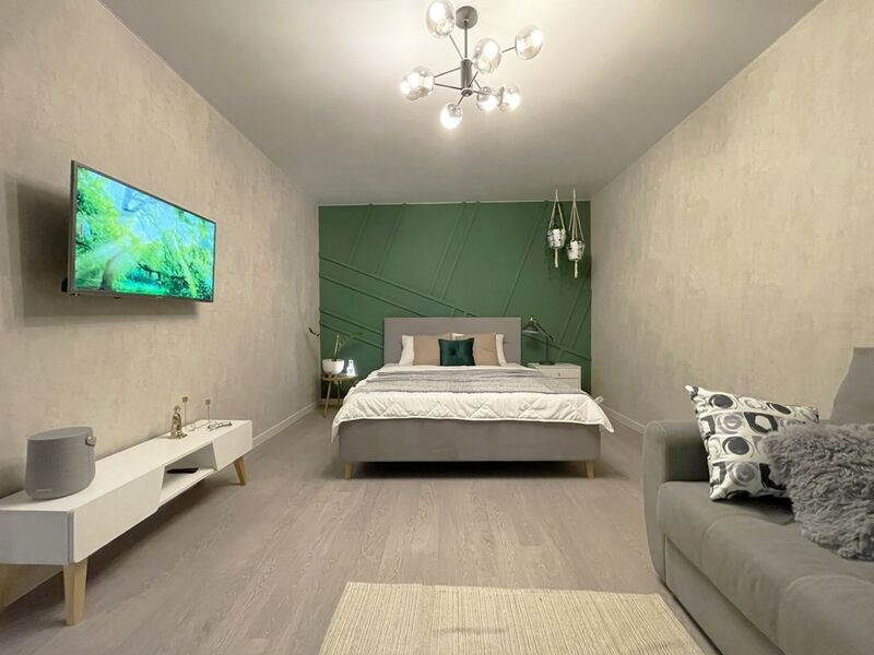 Two pillows on street 30 years of Victory 29 in Balakovo, Russia