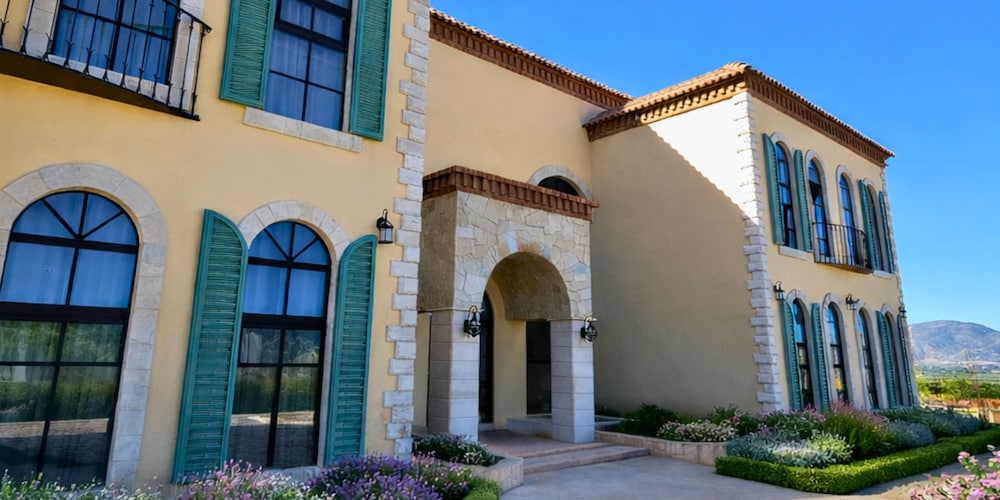 Chateau del valle in Valle De Guadalupe, Mexico