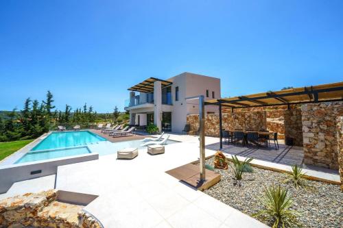 In Vivo Villa Breathtaking View 90sqm Heated Infinity Pool — 4-Star Luxury Hotel in Nea Fokaia, Greece